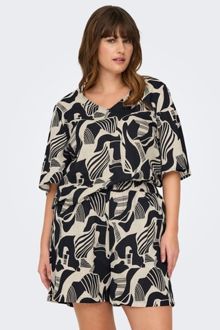 T-shirt - Noir et écru