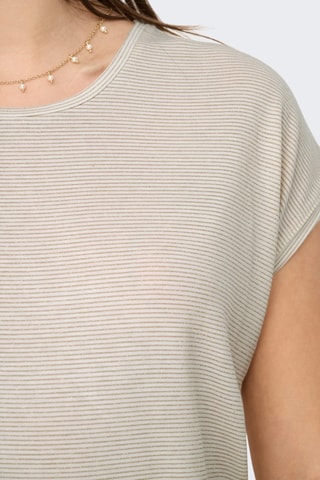 T-shirt - Ecru et marron