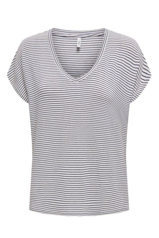 T-shirt - Bleu foncé et écru