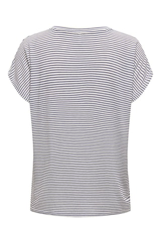 T-shirt - Bleu foncé et écru