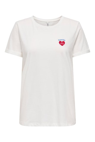 T-shirt regular en coton biologique - Blanc