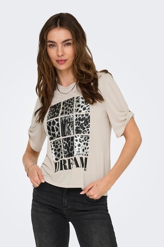 T-shirt regular - Beige