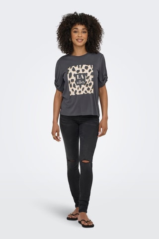 T-shirt regular - Gris foncé