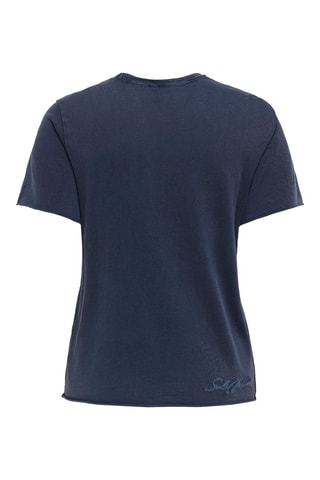 T-shirt regular en coton biologique - Bleu marine