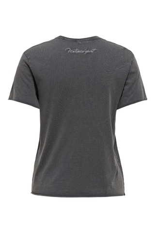 T-shirt regular en coton biologique - Gris foncé