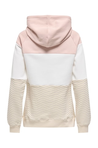 Sweat à capuche - Beige et blanc