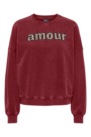 Sweat regular à capuche en coton biologique - Bordeaux