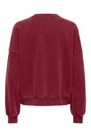 Sweat regular à capuche en coton biologique - Bordeaux