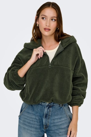 Sweat à capuche - Vert foncé