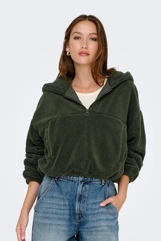 Sweat à capuche - Vert foncé