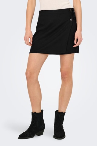 Short en lin - Noir