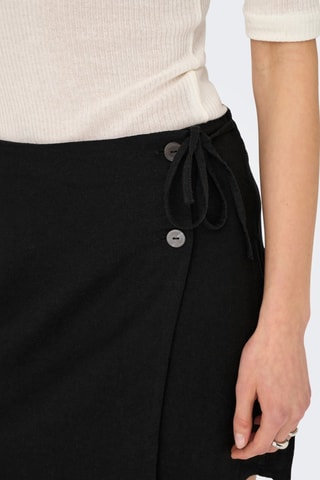 Short en lin - Noir
