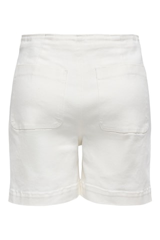 Short en jean - Blanc