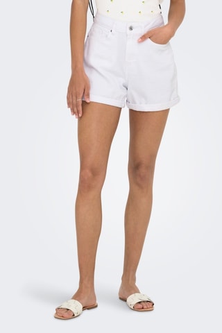 Short en jean - Blanc