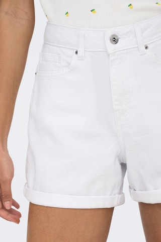 Short en jean - Blanc