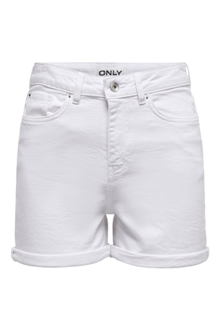 Short en jean - Blanc