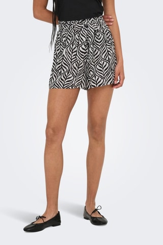 Short taille haute - Noir et blanc