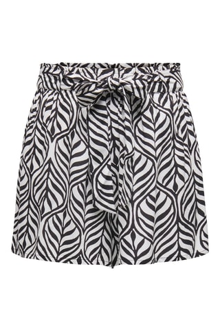 Short taille haute - Noir et blanc