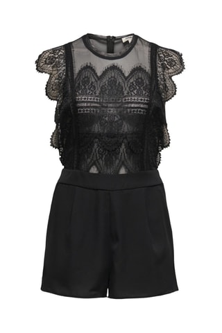 Combishort bi-matière - Noir