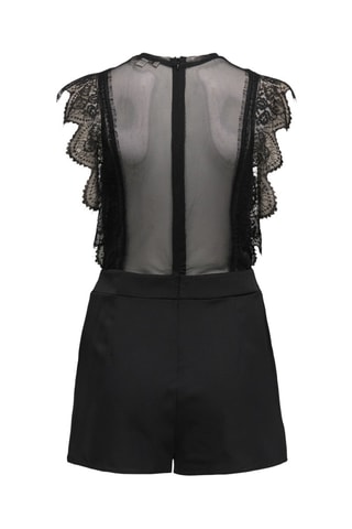 Combishort bi-matière - Noir