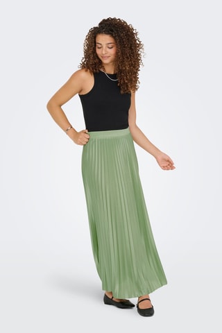 Jupe longue plissée - Vert clair
