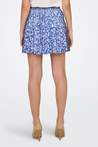 Jupe patineuse taille haute - Bleu marine