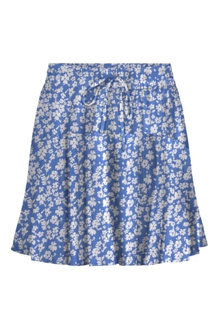 Jupe patineuse taille haute - Bleu marine