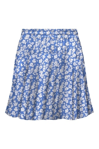 Jupe patineuse taille haute - Bleu marine