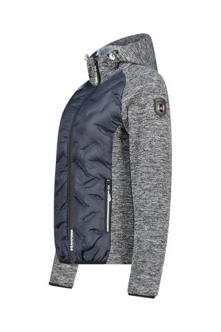 Veste polaire Tagadana - Gris chiné et bleu marine