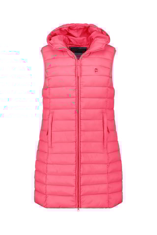 Doudoune longue sans manches Vakitalana - Fuchsia