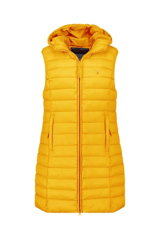 Doudoune longue sans manches Vakitalana - Moutarde