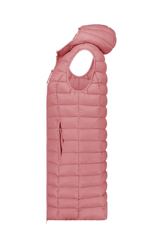 Doudoune longue sans manches Vakitalana - Vieux rose