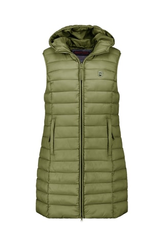 Doudoune longue sans manches Vakitalana - Vert olive