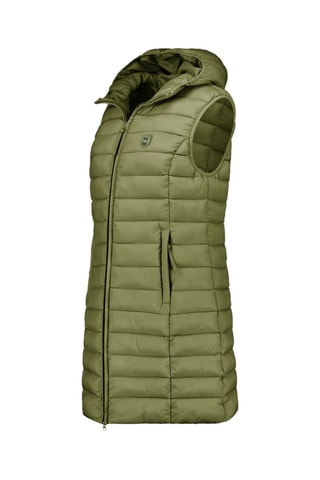 Doudoune longue sans manches Vakitalana - Vert olive