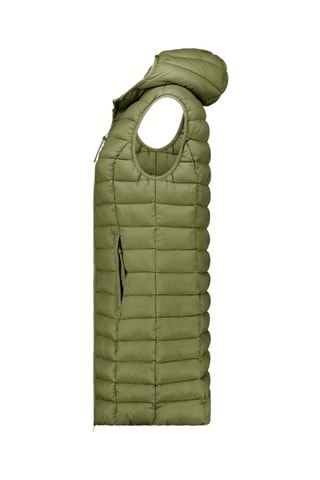 Doudoune longue sans manches Vakitalana - Vert olive