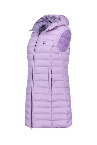 Doudoune longue sans manches Vakitalana - Mauve