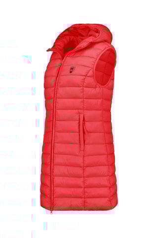 Doudoune longue sans manches Vakitalana - Rouge