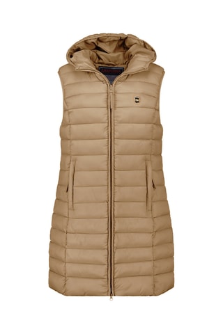 Doudoune longue sans manches Vakitalana - Taupe