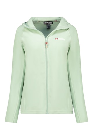 Veste polaire à capuche Tugoodana - Vert d’eau