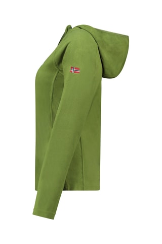 Veste polaire à capuche Tugoodana - Vert olive
