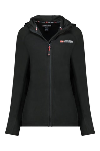 Veste polaire à capuche Tugoodana - Noir