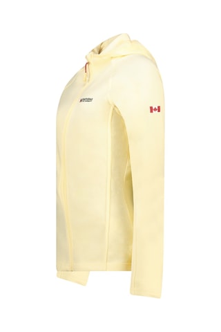 Veste polaire à capuche Tugoodana - Jaune