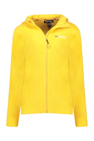 Veste polaire à capuche Tugoodana - Moutarde