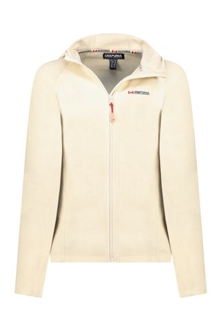 Veste polaire à capuche Tugoodana - Ecru