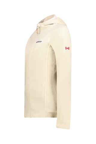 Veste polaire à capuche Tugoodana - Ecru