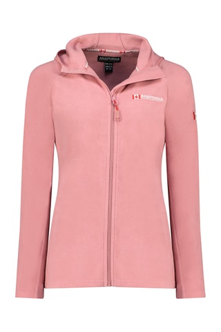 Veste polaire à capuche Tugoodana - Rose poudré
