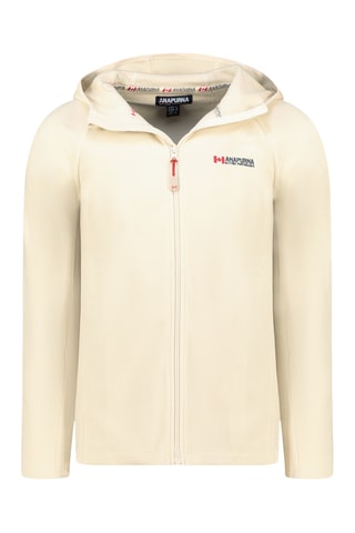 Veste polaire à capuche Tugoodana - Ecru