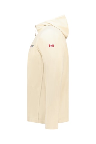 Veste polaire à capuche Tugoodana - Ecru