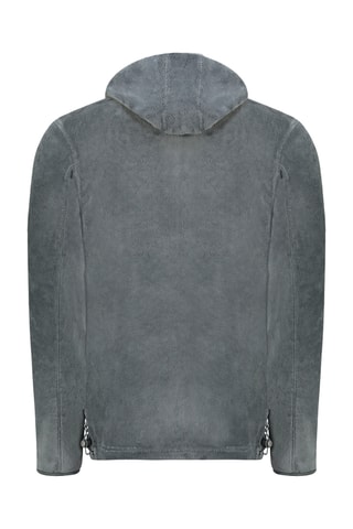 Veste polaire à capuche Utah Hood - Gris et rouge
