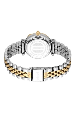 Relógio de quartzo em aço - Prateado e dourado